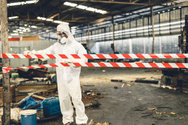 Professional Biohazard Cleanup technician working in Lebanon, VA